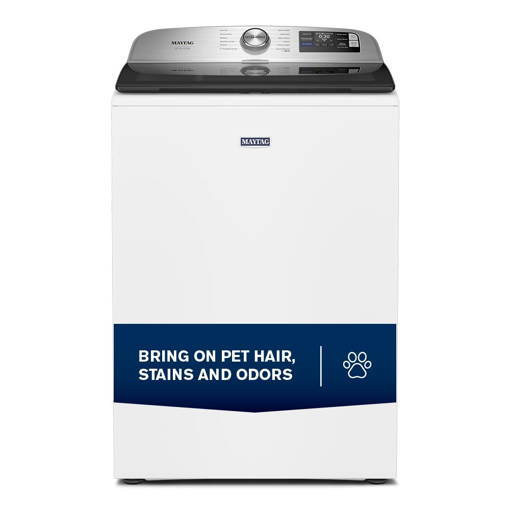 5.2 Cu. Ft. Pet Pro Top Load Agitator Washer with Extra Power and Sanitize Cycle with Oxi