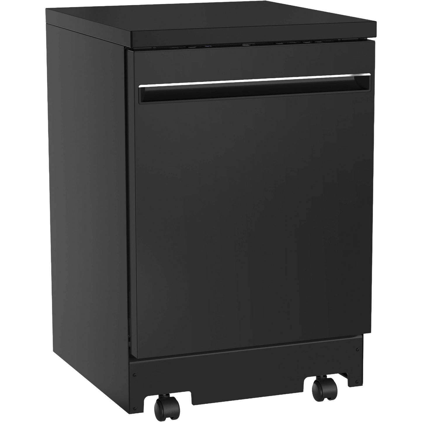 GE® ENERGY STAR® 24" Stainless Steel Interior Portable Dishwasher with Sanitize Cycle