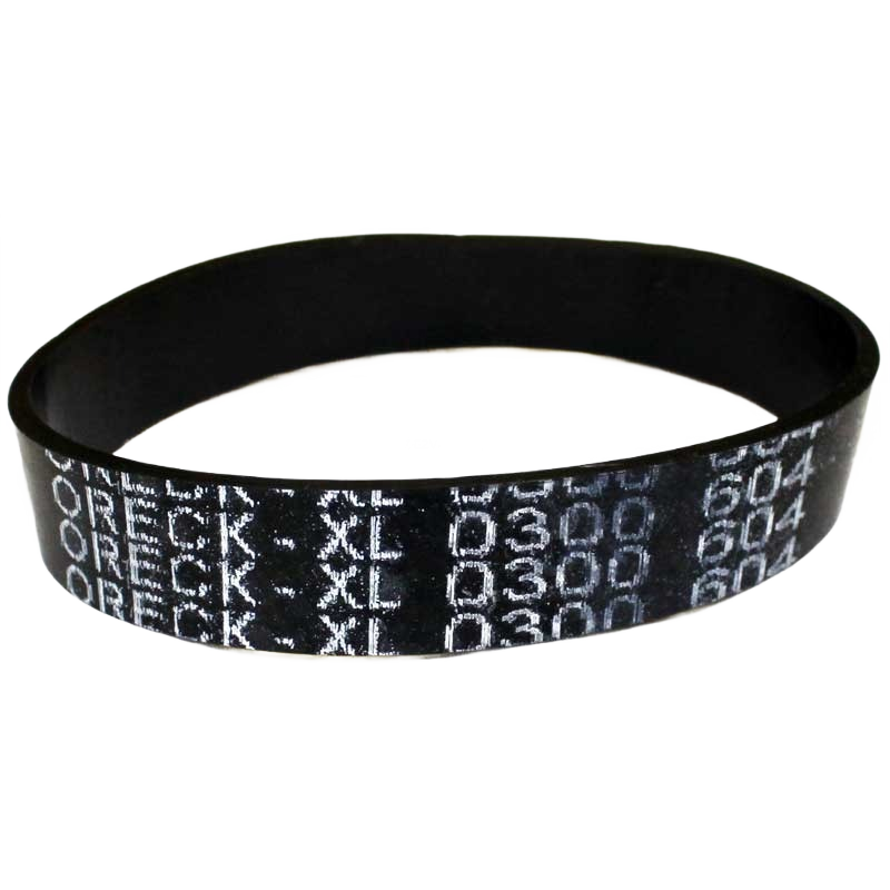 Black replacement vacuum belt with white branding text for home improvement and cleaning tools