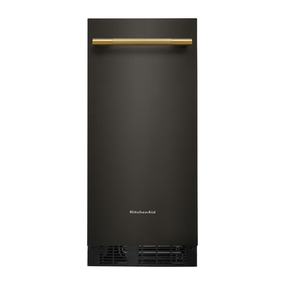 15-Inch Automatic Ice Maker with Clear Ice Technology in Black Ore