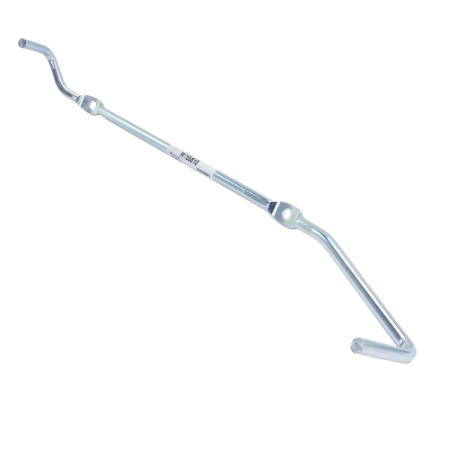 Metal guide bar with angled ends and mounting holes for automotive and John Deere equipment parts and accessories