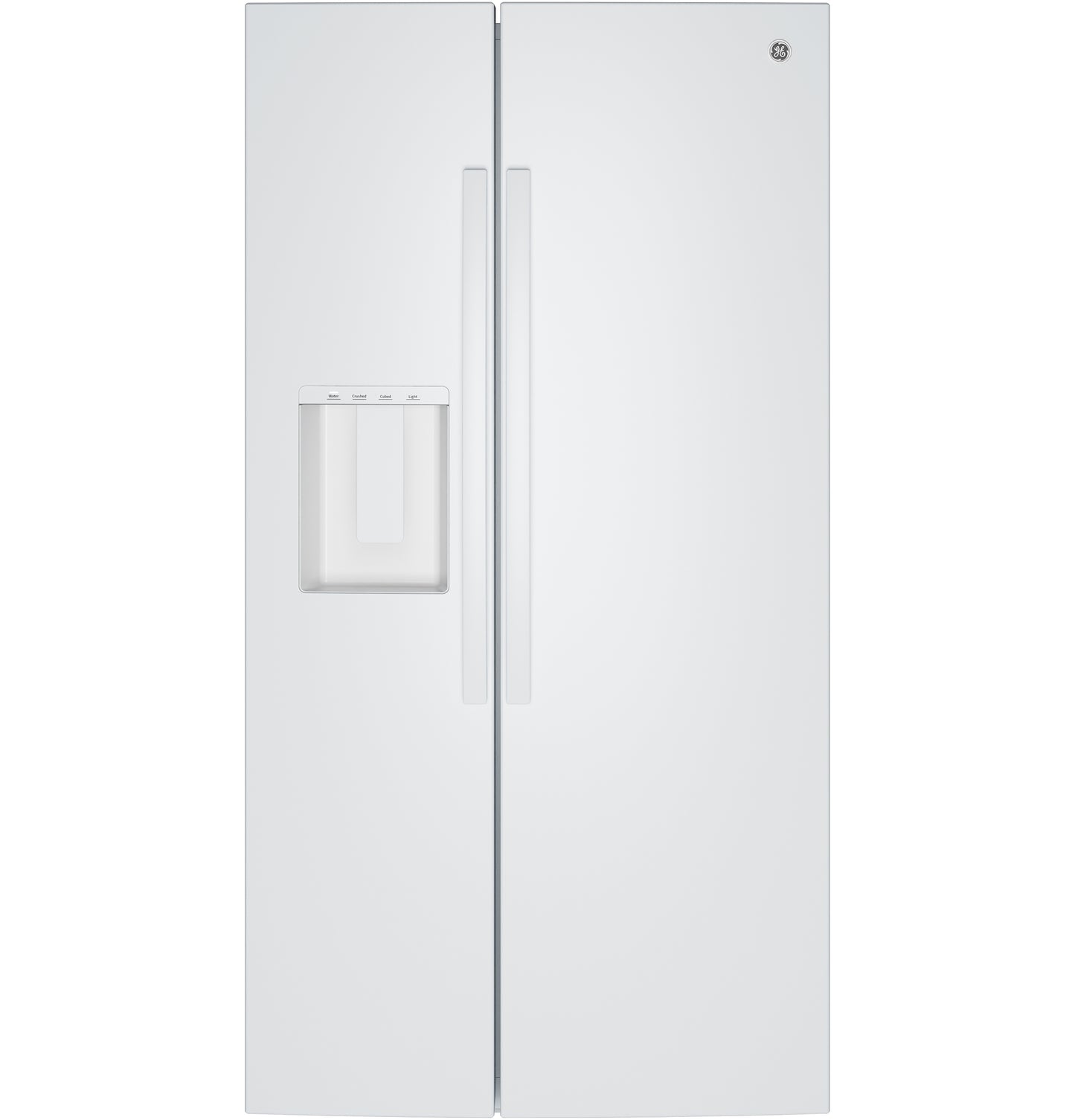 GE® ENERGY STAR® 23.6 Cu. Ft. Counter-Depth Side-By-Side Refrigerator with Extra Tall Dispenser and In-Door Icemaker