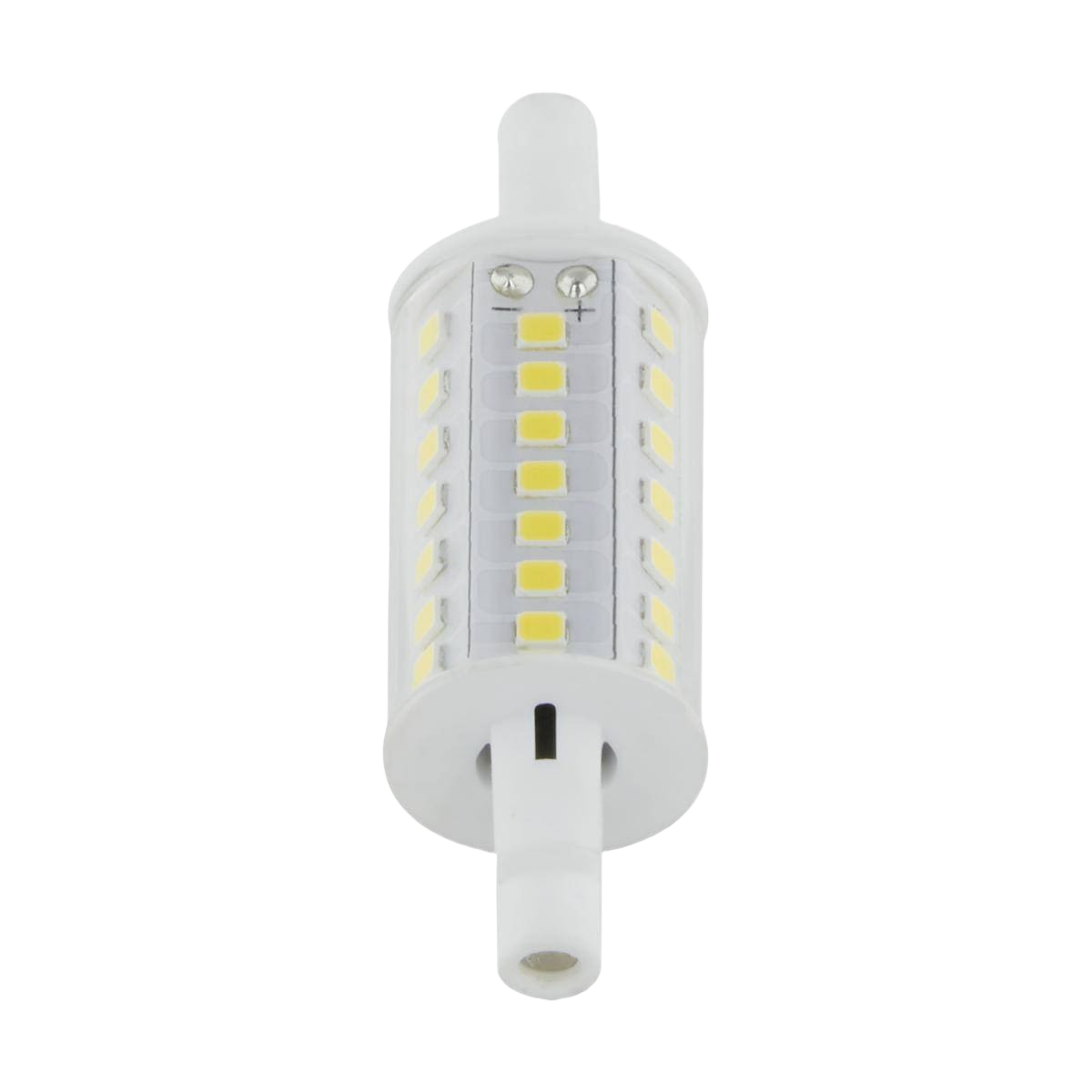 Energy-efficient 6 watt LED T3 bulb with multiple small LED chips for bright indoor lighting solutions in home improvement collections
