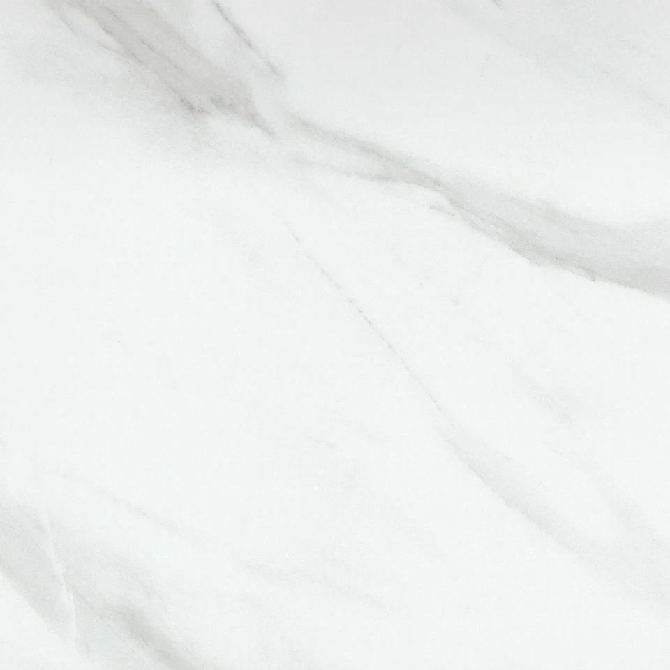 Porcelain tile with subtle gray veining and matte finish, ideal for flooring and home improvement projects.