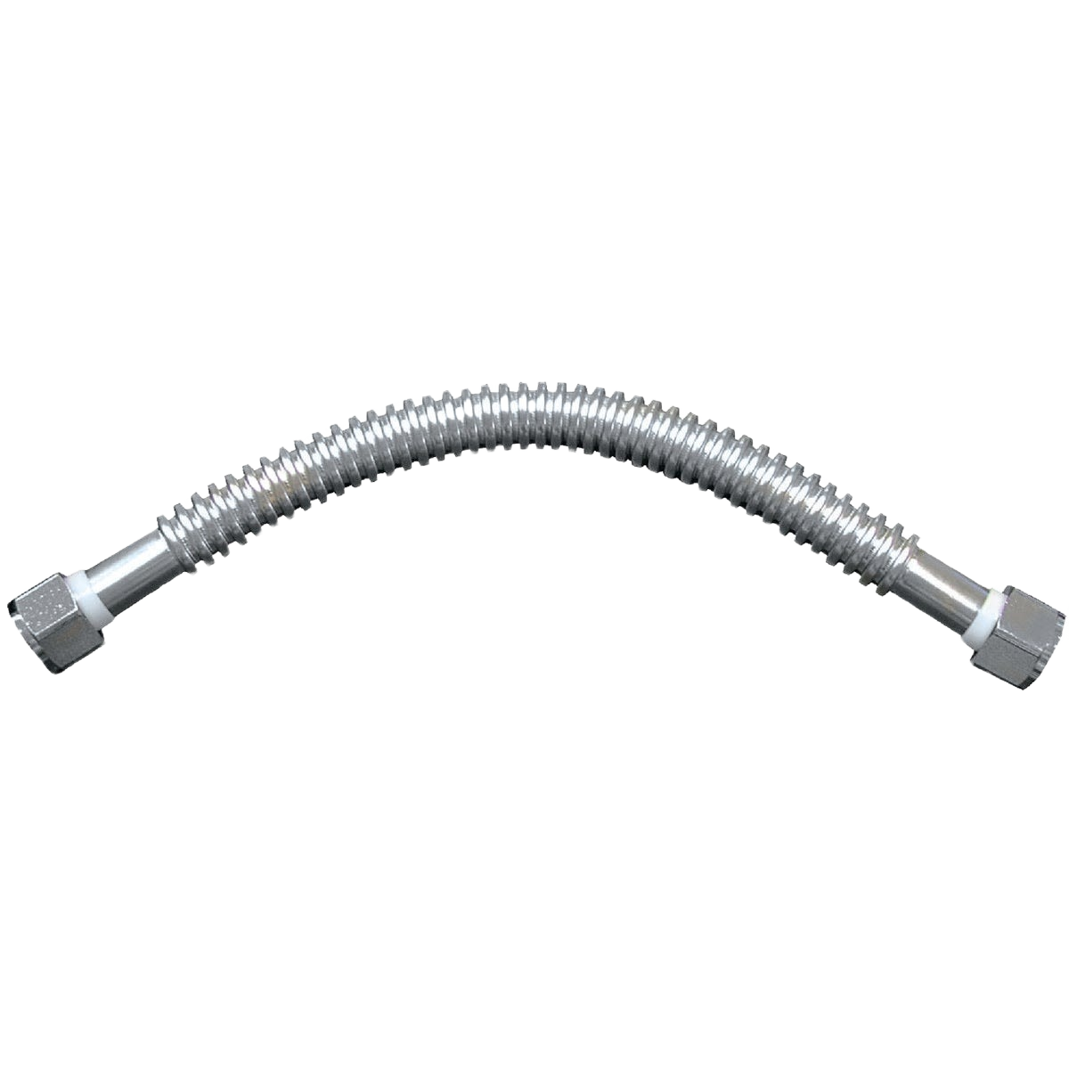 Flexible corrugated metal connector with threaded ends for plumbing and faucet repair applications under $50 collections