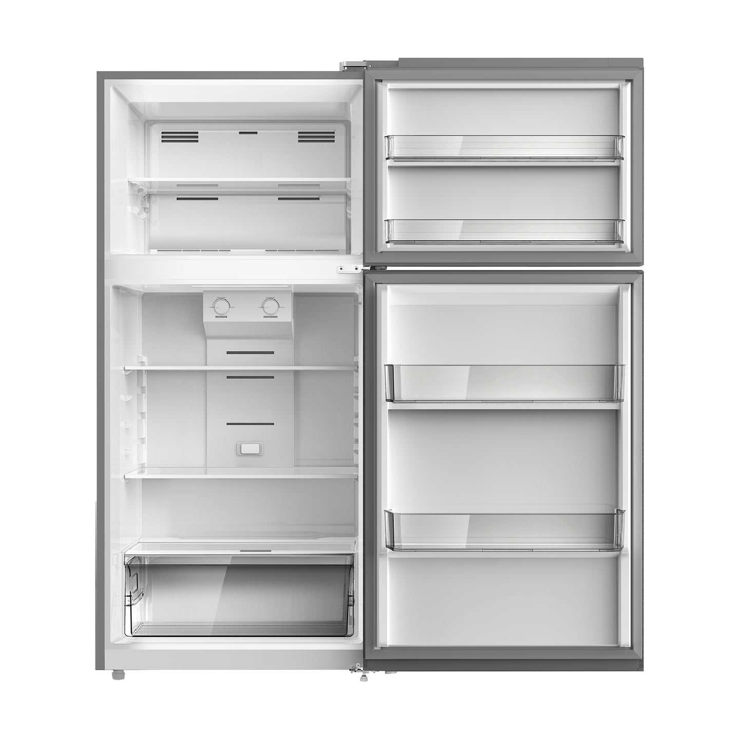 Element Electronics 14.2 cu. ft. Top Freezer Refrigerator - Stainless Steel, ENERGY STAR (ERT14CSCS)