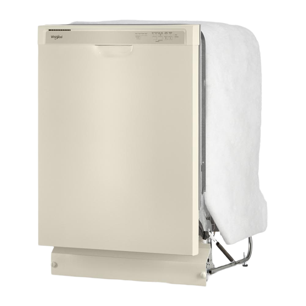 Beige Whirlpool dishwasher with Boost Cycle and quiet 57 dBA operation from Dishwashers and Home Improvement collections at Hartville Hardware