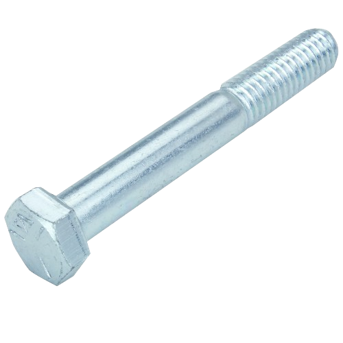 Metal hex head cap screw with partially threaded shaft for John Deere parts and home improvement tools