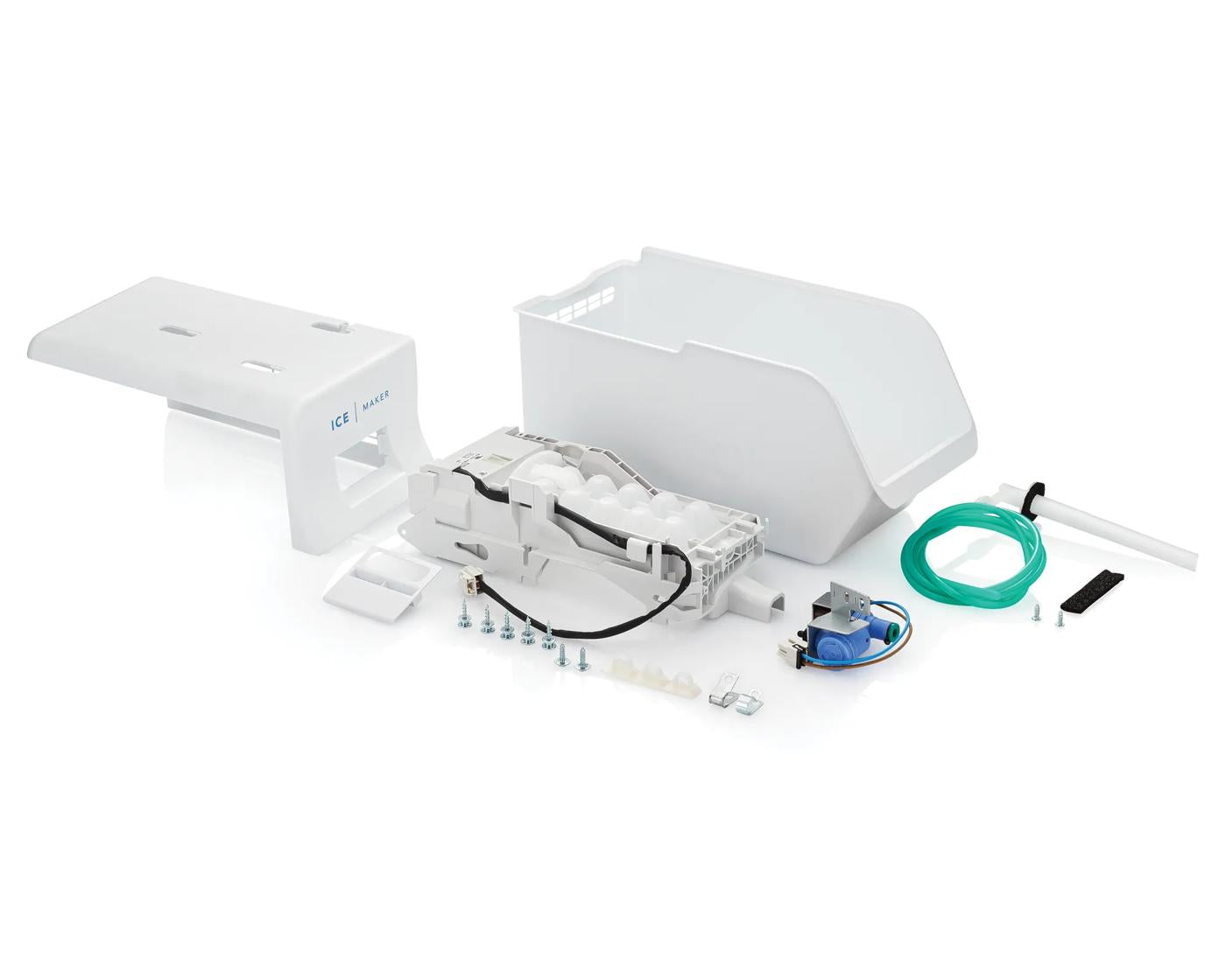 Complete ice maker kit with sensor arm, water valve, and mounting parts for top freezer refrigerator appliances collection