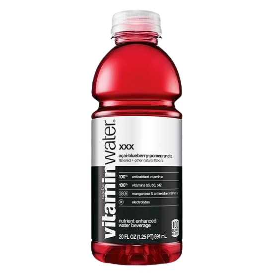 Red vitamin water bottle with acai blueberry and pomegranate flavor from Food & Beverage drinks collection under $25