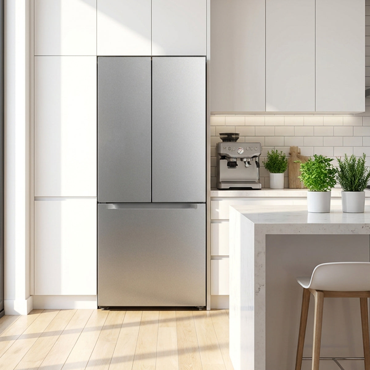 Element Electronics 18.4 cu. ft. French Door Refrigerator - Stainless Steel, ENERGY STAR (ERFD19CGCS)