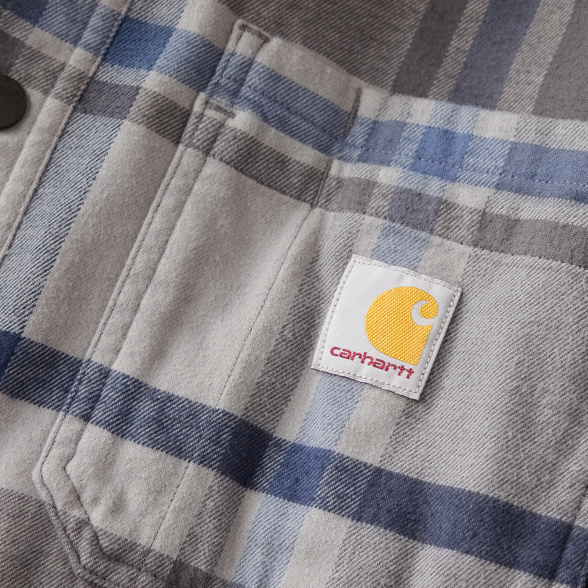 Carhartt Hamilton Relaxed Plaid Shirt Jac - Gravel, 3XL