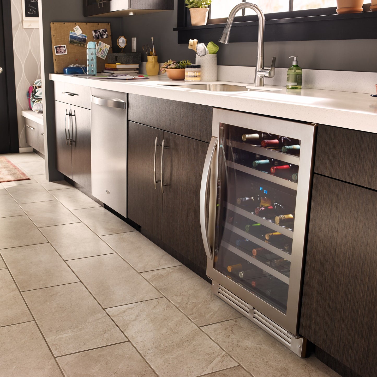 24-inch Wide Undercounter Wine Center with 46-Bottle Wine Storage