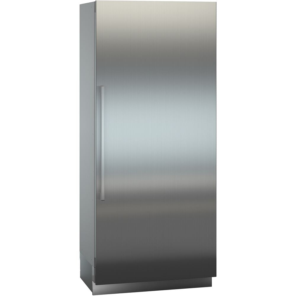 36-inch built-in stainless steel refrigerator with BioFresh technology and left-hinged door for kitchen appliances collection