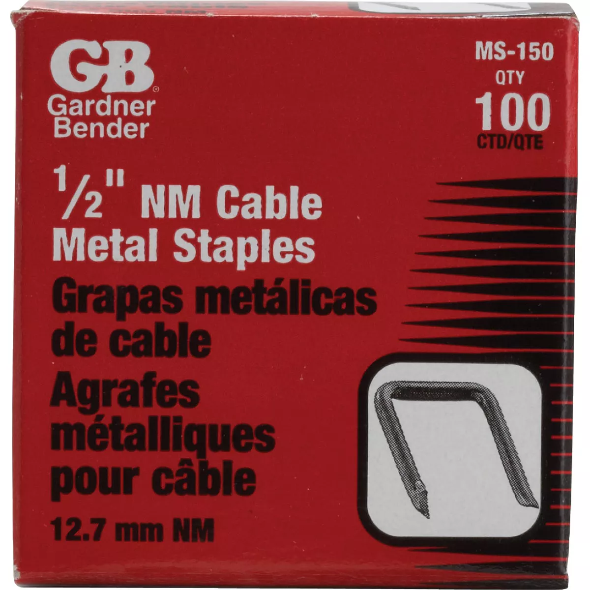 Box of 100 Gardner Bender carbon steel cable staples for electrical and wire projects under $50