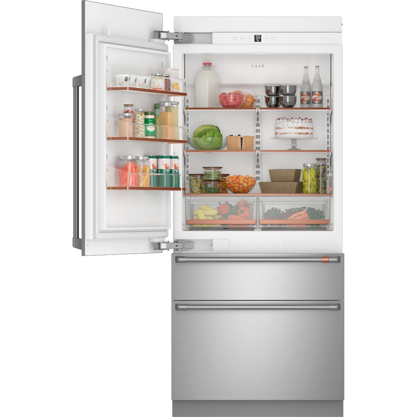 CAFÉ™ 36" Integrated Bottom-Freezer Refrigerator