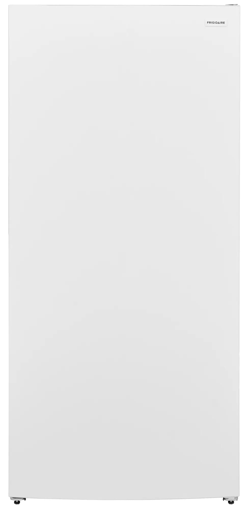 Glossy white upright freezer with a minimalist front and subtle branding, featured in Freezers & Ice Makers and Kitchen & Kitchenware collections.