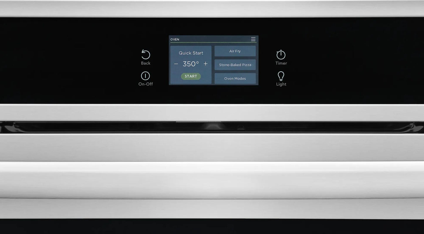 Digital control panel on stainless steel electric wall oven from Kitchen & Kitchenware collection
