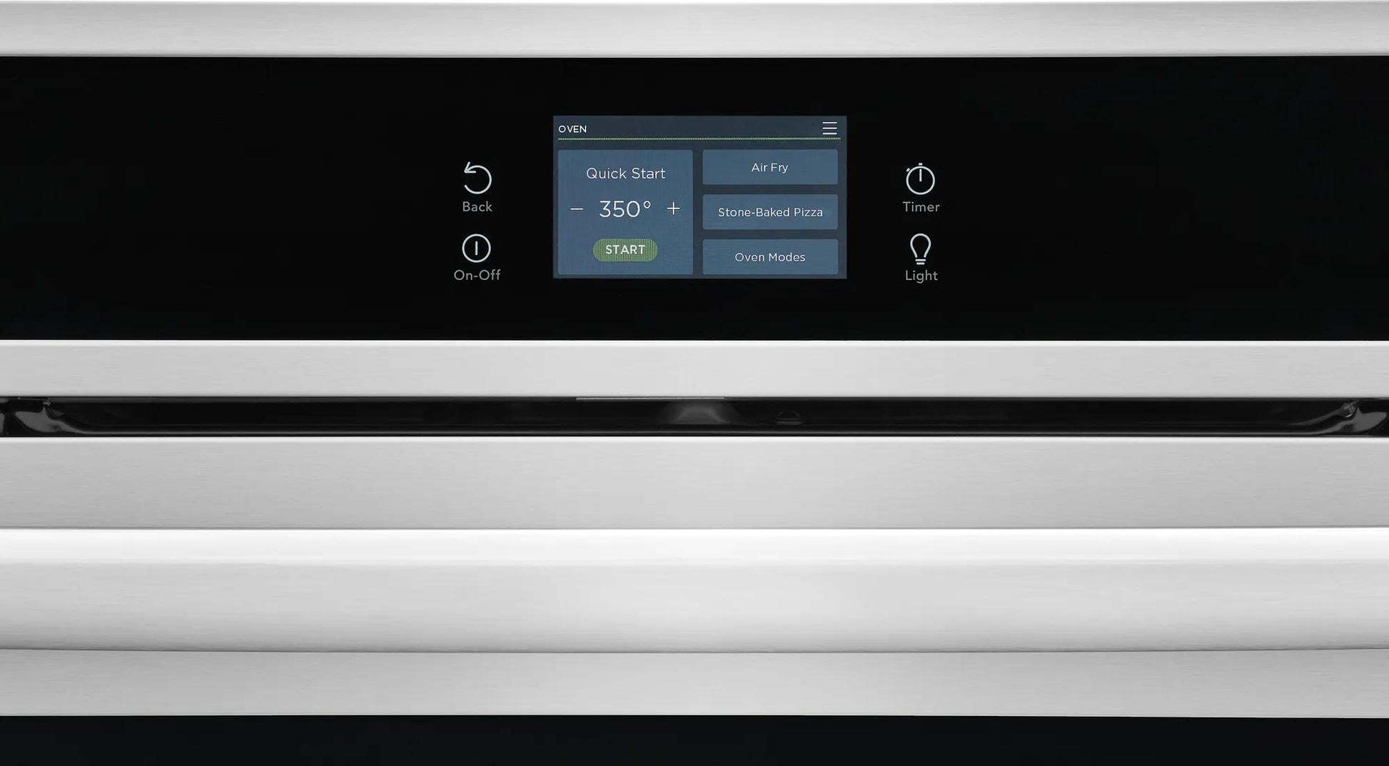 Digital control panel on stainless steel electric wall oven from Kitchen & Kitchenware collection