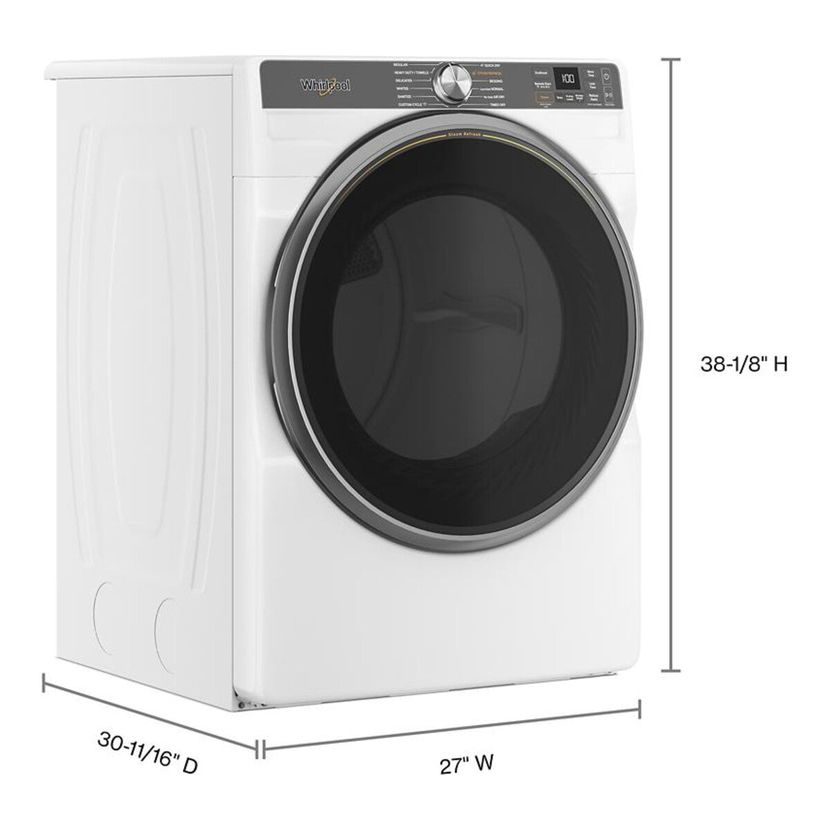 7.4 cu. ft. Smart Front Load ENERGY STAR® Gas Dryer with Steam Capabilities