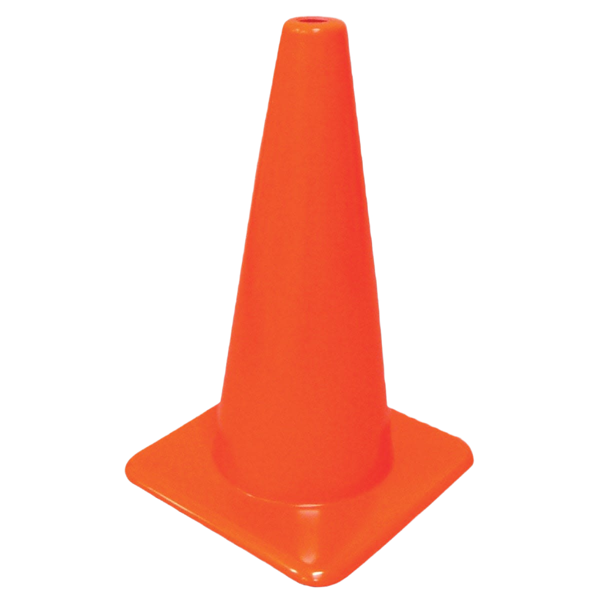 Bright orange safety cone made of day-glo vinyl for traffic safety and home improvement under $50 collections.