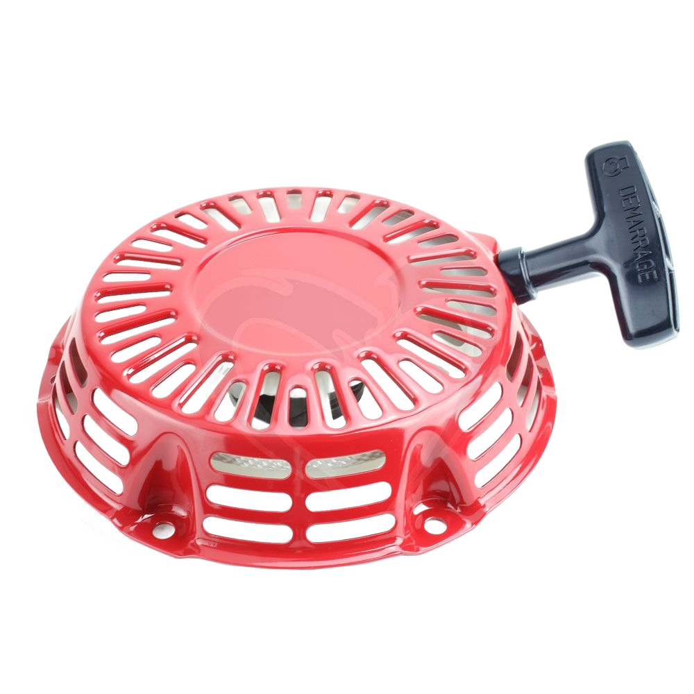 Red recoil starter assembly with black T-handle for Honda equipment in parts and lubricants collection under $100