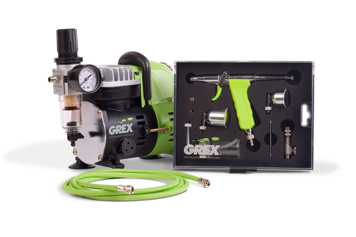 Grex GCK01 Genesis.XT Complete Airbrush & Compressor Combo Kit