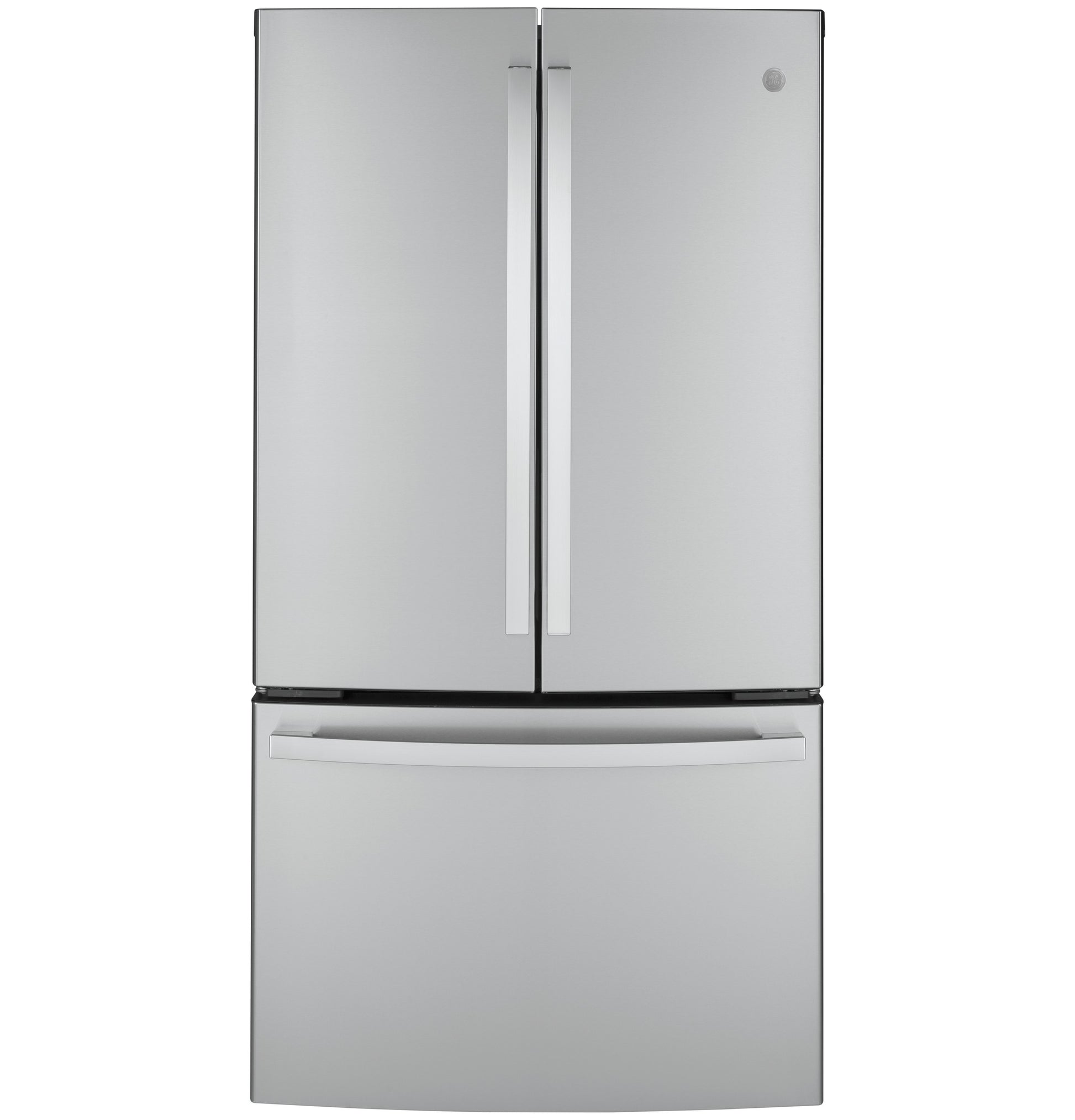 Stainless steel fingerprint-resistant French-door refrigerator with bottom freezer from Appliances and Kitchenware collection