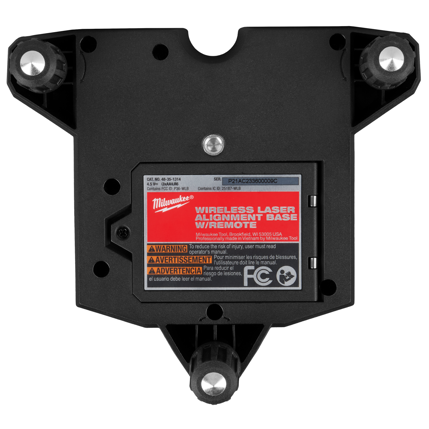 Milwaukee Wireless Laser Alignment Base W/ Remote