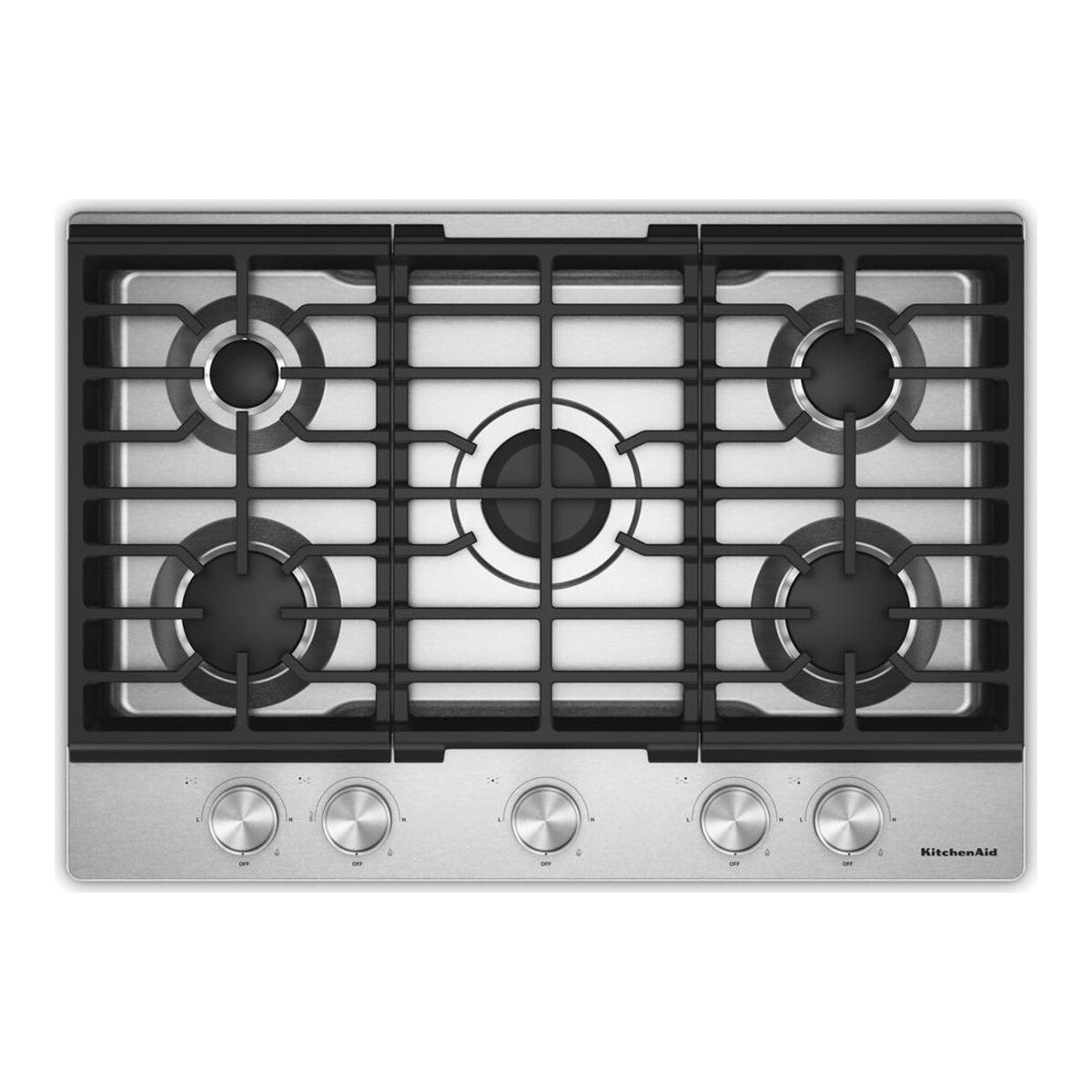 KitchenAid® 30 in. Gas Cooktop with 5 Versatile Burners