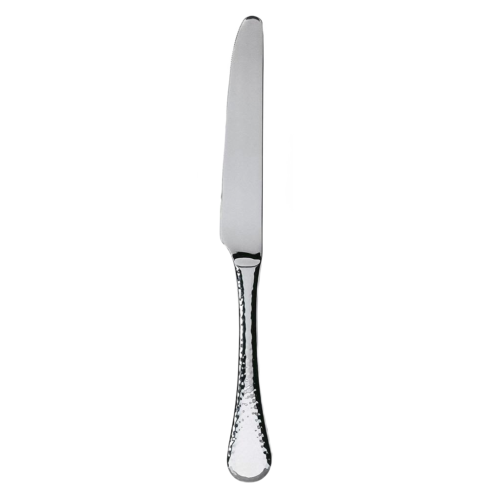 Hammered finish dinner knife with faceted design, part of Kitchenware and Tableware flatware under $50 collection