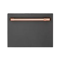 Built-in dishwasher drawer with matte black finish and bronze handle in Kitchen & Kitchenware collection at Hartville Hardware