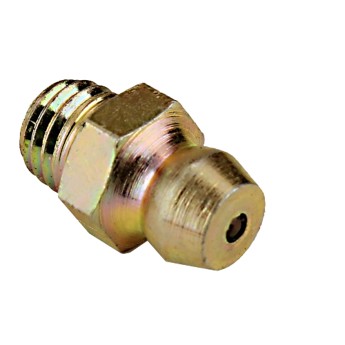 Brass straight lubrication fitting designed for precision oil application in tools and home improvement tasks