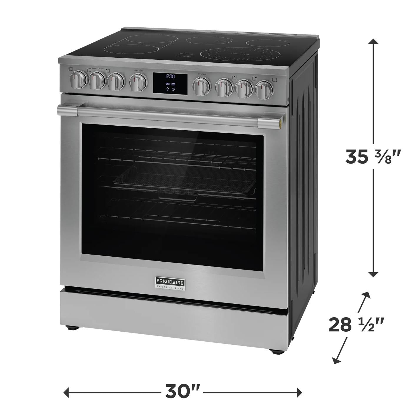 30" Electric Range with No Preheat and Air Fry