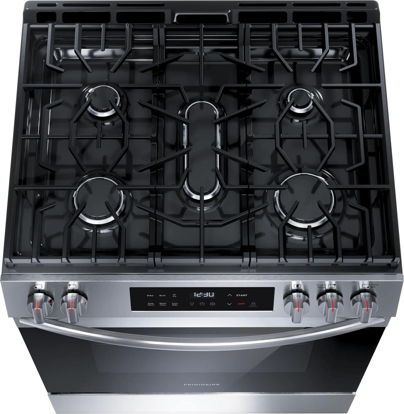 30" Front Control Gas Range with Air Fry