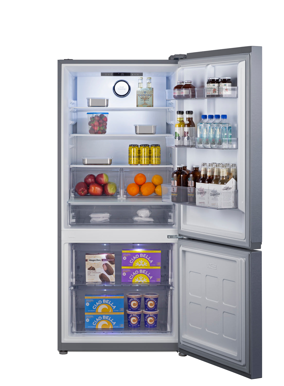 30" Wide Bottom-Mount Refrigerator-Freezer, Counter Depth