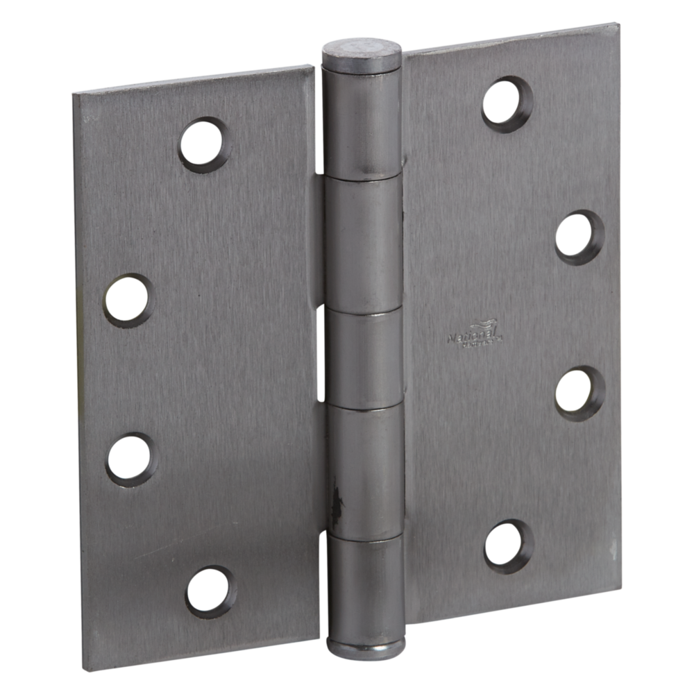 Commercial-grade five knuckle full mortise hinge in stainless steel for door hardware and home improvement use under $50