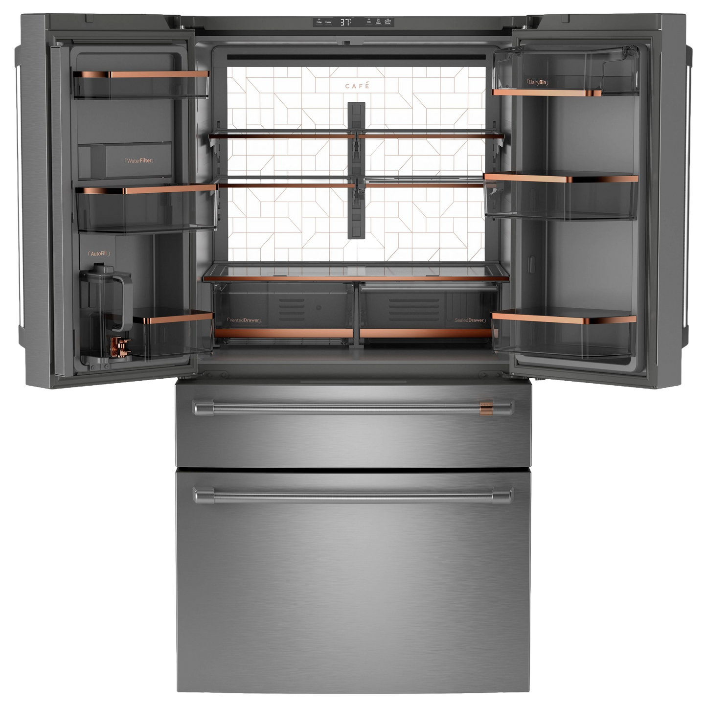 CAFÉ™ ENERGY STAR® 28.7 Cu. Ft. Smart 4-Door French-Door Refrigerator With Dual-Dispense AutoFill Pitcher
