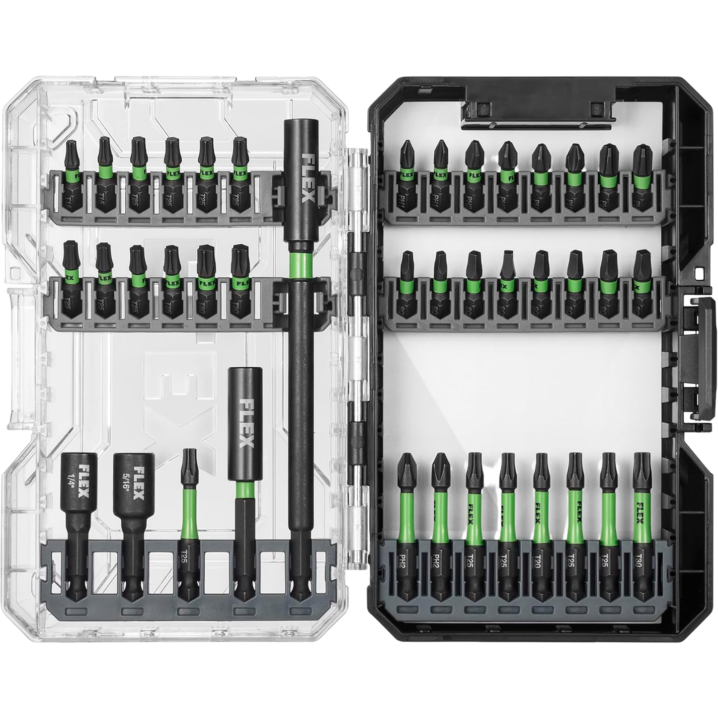 FLEX 24V 4-Tool Combo Kit + 41-Pc. Impact Driver Bit Set