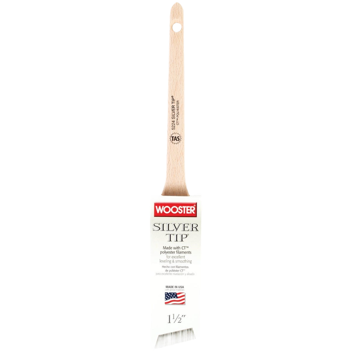 Wooster Silver Tip Thin Angle Sash Paint Brush 1.5