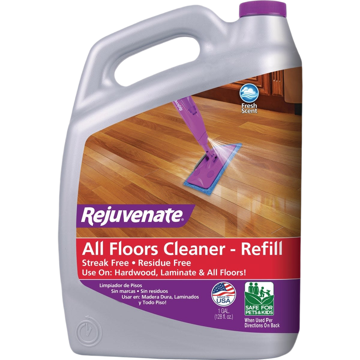 Gallon container of floor cleaner refill for hardwood, laminate, and all floor types in cleaning supplies and floor care collections