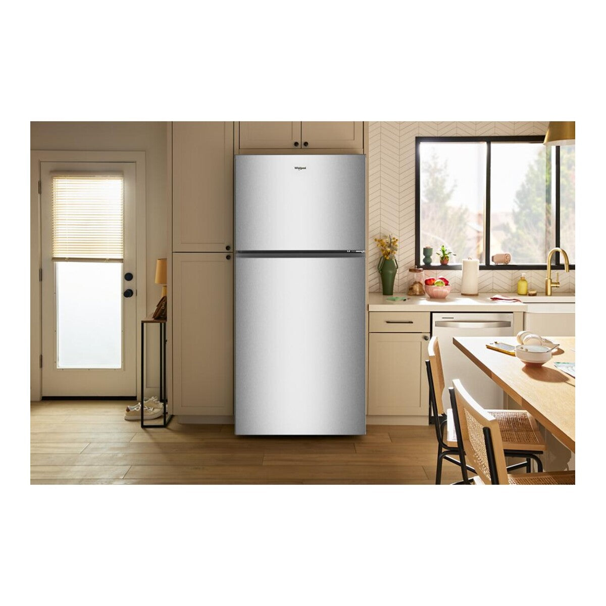 Whirlpool® 30-inch Wide Top Freezer Refrigerator with Total Coverage Cooling- 19 Cu. Ft.