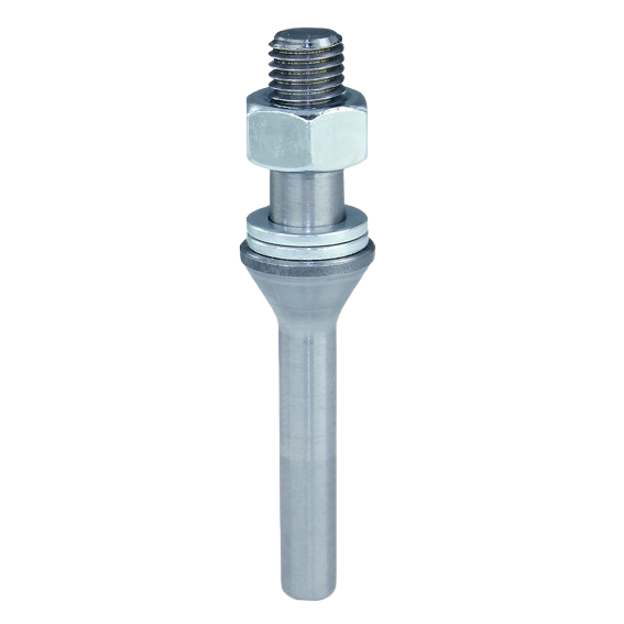 Metal slotting cutter arbor with threaded top and hex nut for tool accessories and drill bit collections under $50