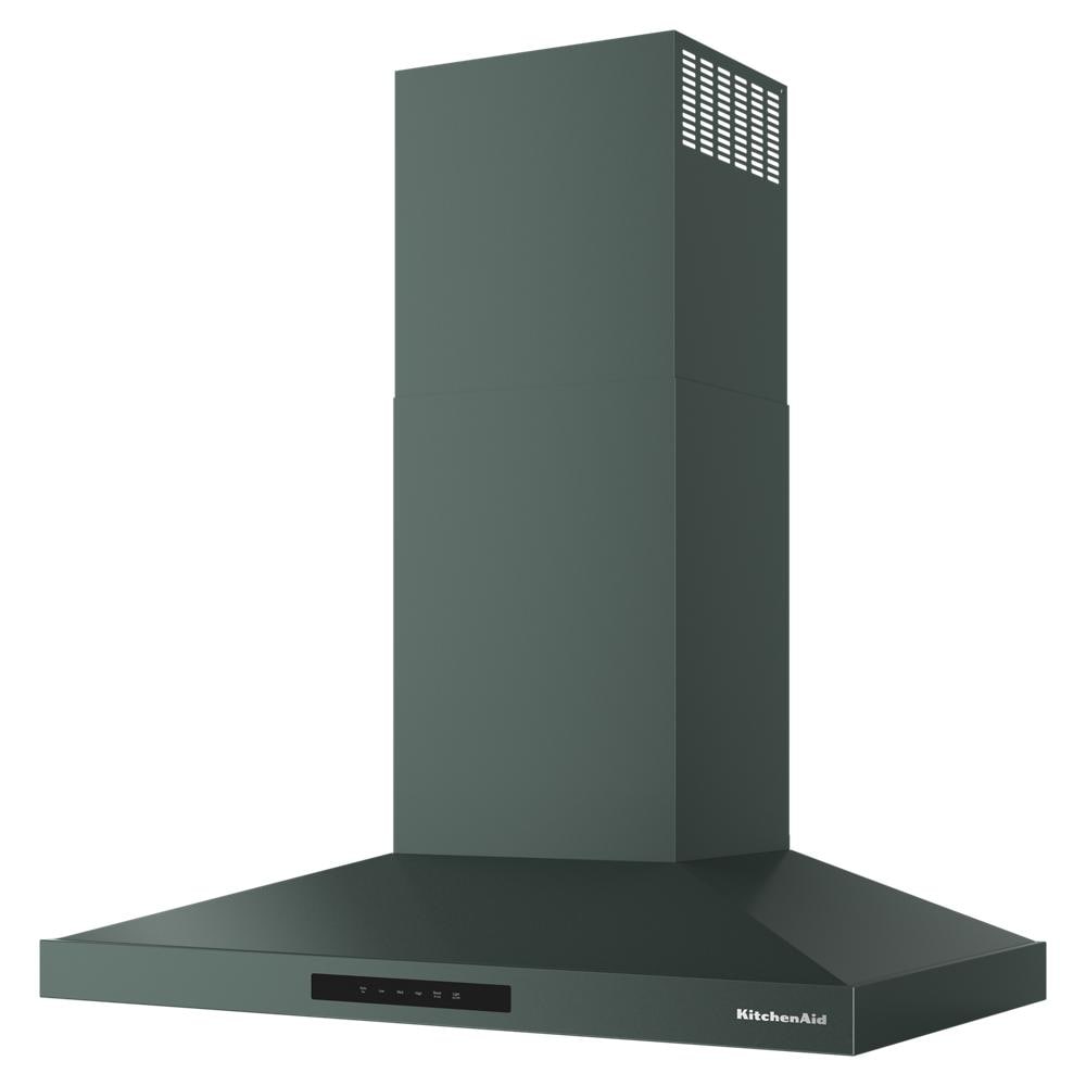 Matte dark wall-mount canopy hood with 4-speed fan control and ventilation for range hoods collection