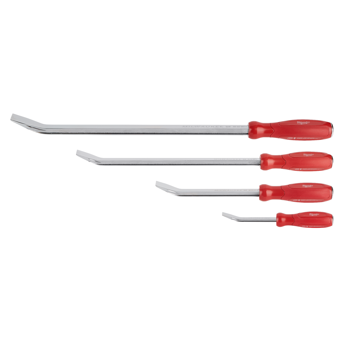 Milwaukee 4pc Pry Bar Set