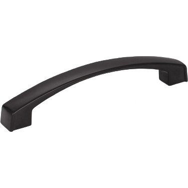 Matte black cabinet pull with 128mm hole spacing for furniture hardware and home improvement collections under $50