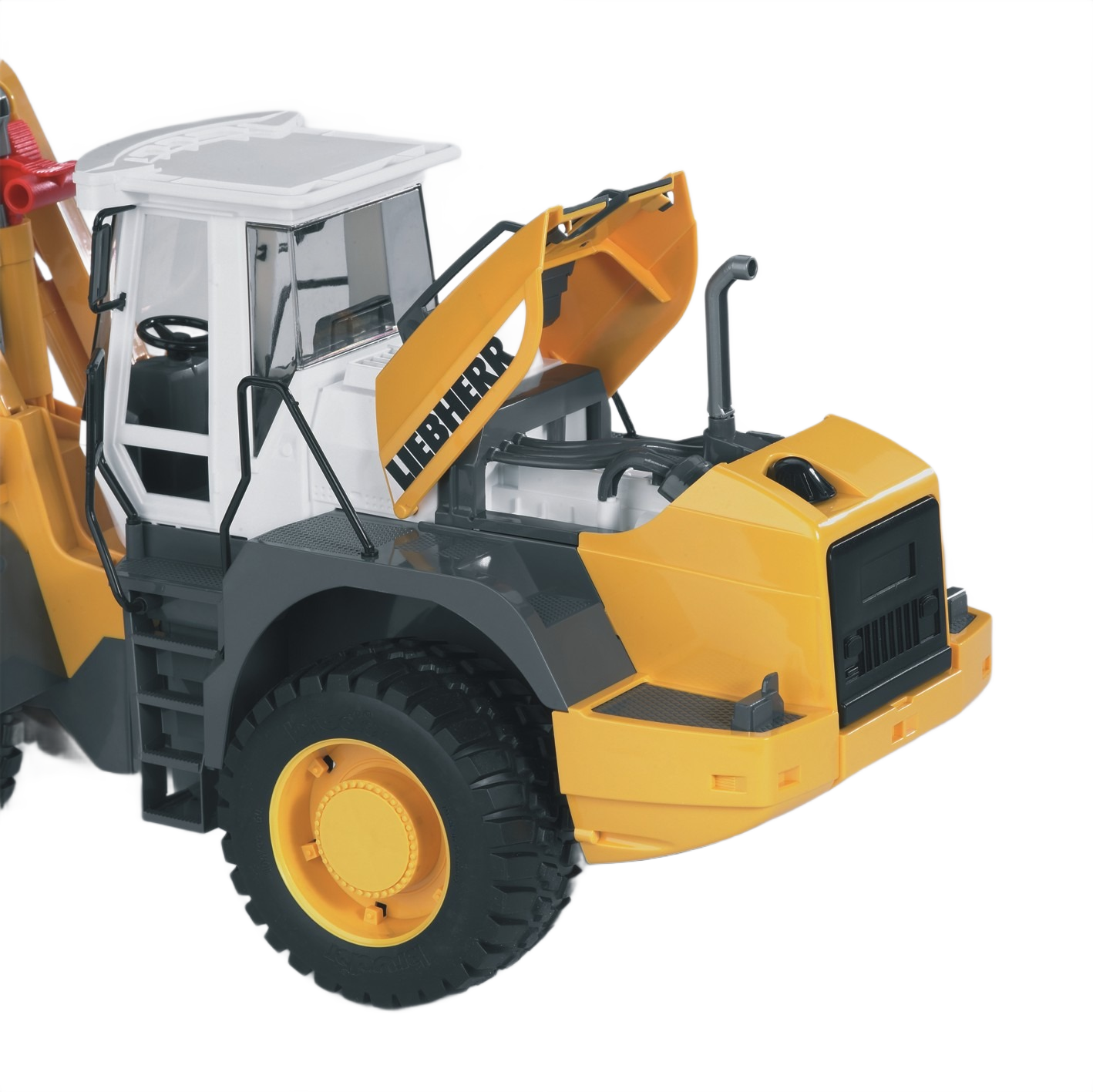 Yellow and gray articulated road loader toy with tilting front shovel in Vehicles & Remote Controlled Toys collection