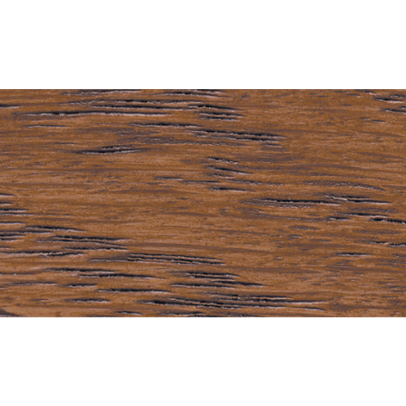 Close-up of wood surface with aged bourbon oil-based stain showing rich texture and deep warm color in interior stains and finishes category