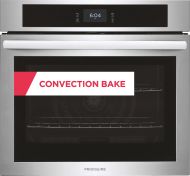 Black single electric wall oven with fan convection and digital touch control from Wall Ovens collection