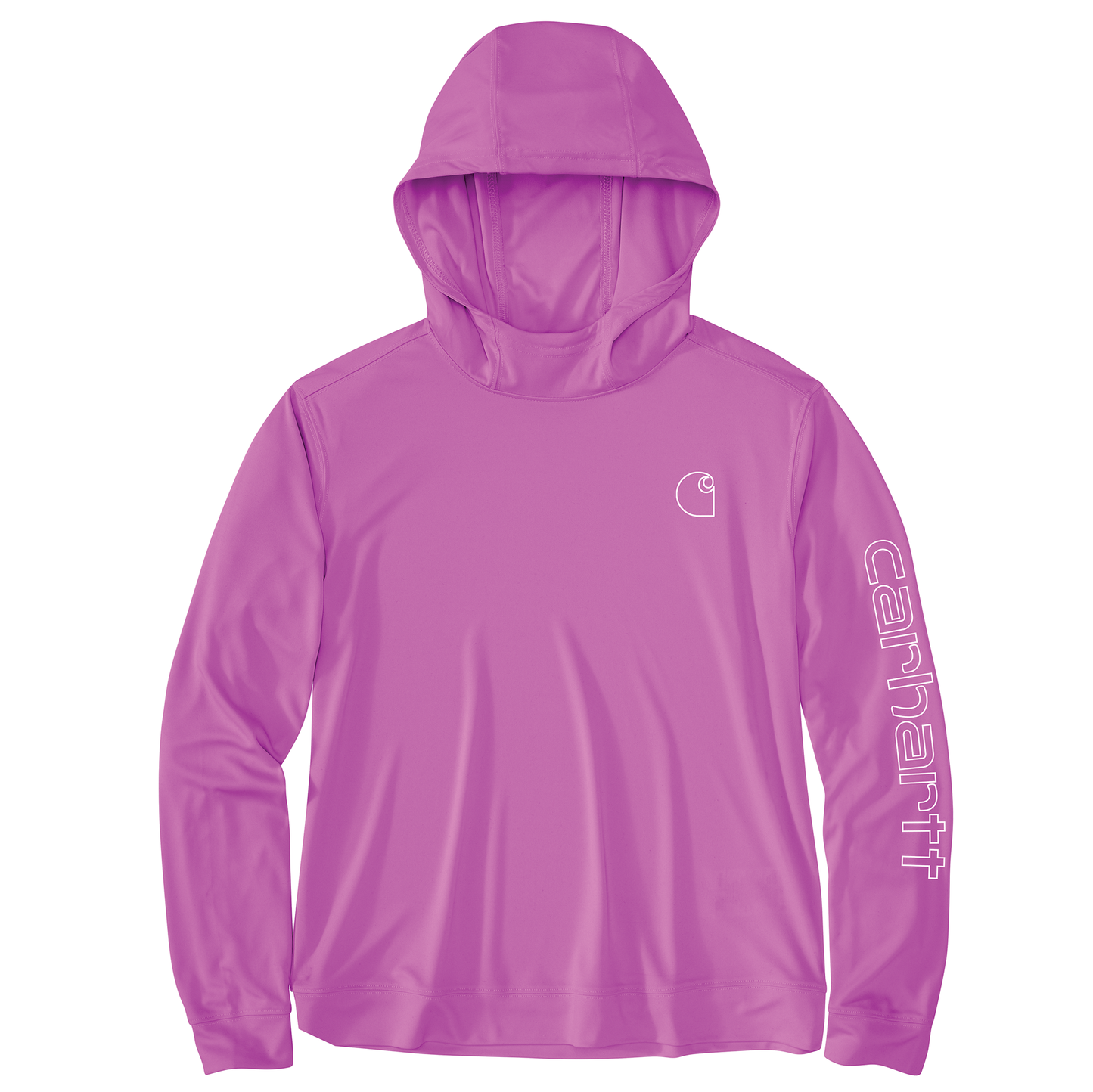 Carhartt Women's Force Sun Defender Lightweight Long-Sleeve Hooded Graphic T-Shirt